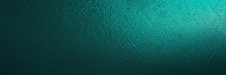 Jade green to turquoise blue color gradient shiny metal sheet surface smooth texture banner panoramic background banner template backdrop from Generative AI