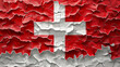 Denmark flag cut-out, generative Ai