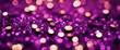 Glitter background dark purple saturated color ,de-focused, macro. Sequins fall and sparkle, free space.