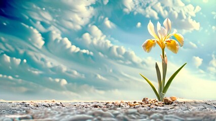 Poster - Lily Flower with a Subtle Blurred Background