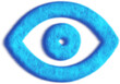 Eye Blue Fluffy Icon