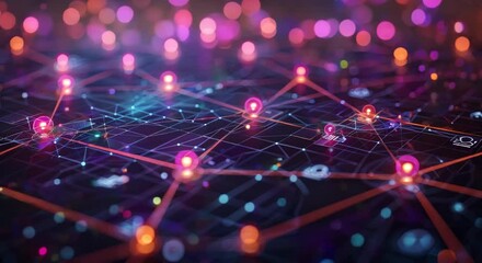 Peer-to-peer lending and trading platform, visualizing connections between users, supportive
