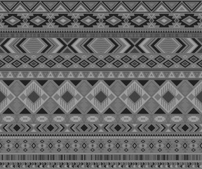 Wall Mural - American indian pattern tribal ethnic motifs geometric vector background.