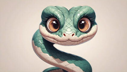 Wall Mural - cartoon snake illustration
