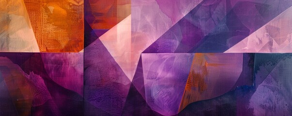 Aufkleber - Abstract geometric color block background