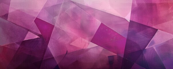 Aufkleber - Abstract geometric texture in shades of pink and purple