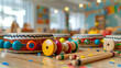 © SashaMagic - Colorful children's music instruments on a table
