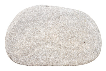 Wall Mural - Top view of single gray pebble