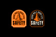 © salzcreative - safety cone traffic sign badge logo design for automotive, garage, adventure and racing