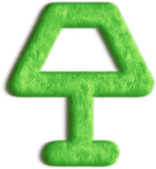 Sticker - Lamp Green Fluffy Icon