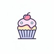 Cupcake icon beautify the appearance of your design and business ideas isolated on white background.