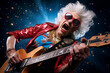 © StockPhotoAstur - Old granny rock star.