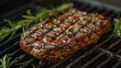Griddled Beef Steak With Rosemary Pepper And Salt - BBQ
