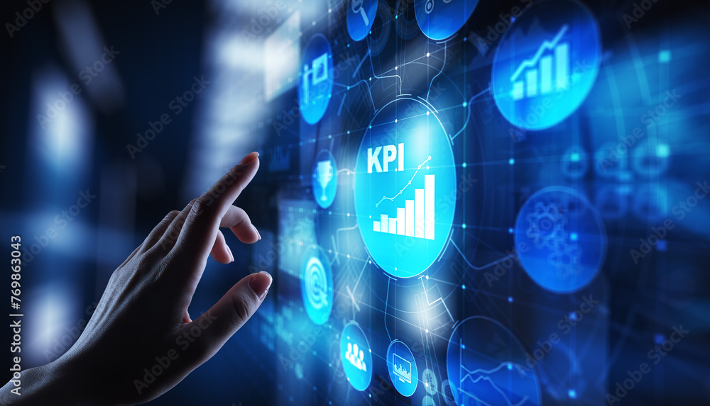 KPI - Key performance indicator. Business and industrial analysis ...