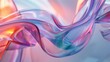3D rendering of a mesmerizing, glossy, multi-colored flowing liquid glass shape, showcasing fluidity and elegance, abstract background