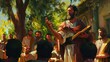 Apostle Paul Preaching the Gospel in Ancient Greece and Turkey, Biblical Illustration, Digital Painting
