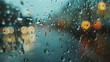 Droplet Drama: Cinematic Rain on Glass