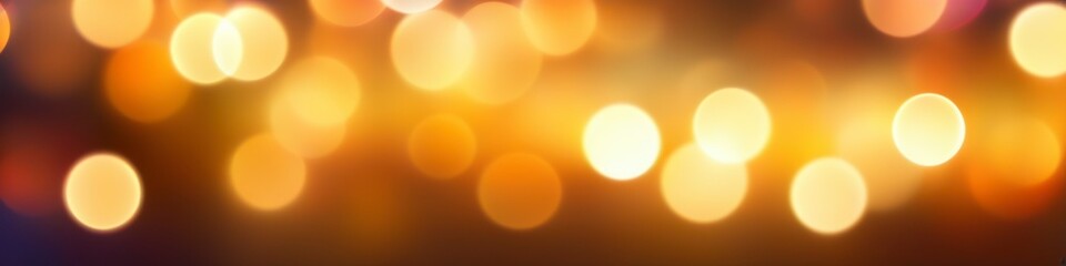 Wall Mural - Abstract illustration blurred light of many headlights in the dark. Bokeh background for social media banner, website and for your design, place for text.	
