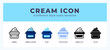 Cream symbol icon vector. symbol illustration