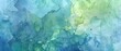 Abstract watercolor paint art background painting  - Blue green color with liquid fluid marbled paper texture banner texture pattern