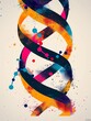 DNA Helix Genetics Illustration
