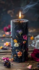 black magic candle.