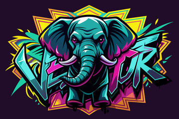  Elephant Silhouette  print ready vector t-shirt design sticker