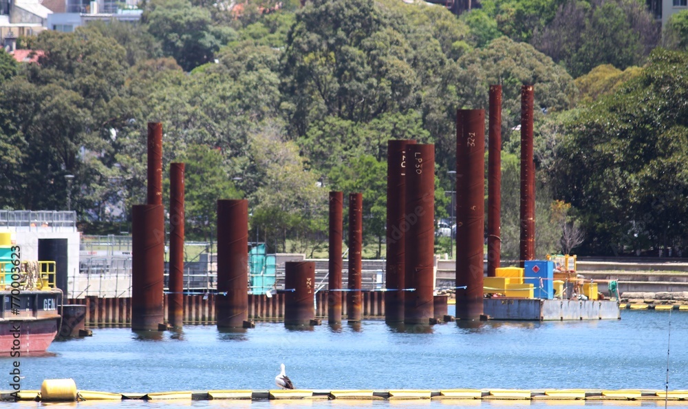 Construction of the new waterfront sydney fish makets Stock Photo ...