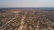 Aerial View of Deforestation and Barren Lands