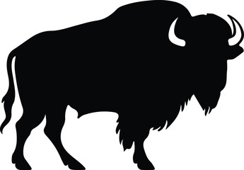 Wall Mural - buffalo silhouette