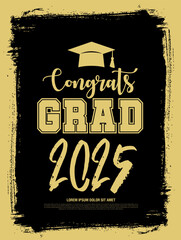 Wall Mural - congratulations graduates vector graphic design
