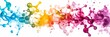 Colorful multicolored enzymes on a white background, enzymes to speed up a chemical reaction, banner