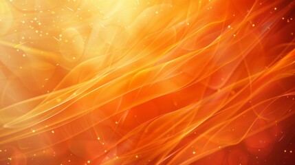 Abstract orange background with fire and bokeh.