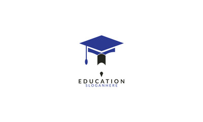 Wall Mural - Education logo design, flat logo design template.