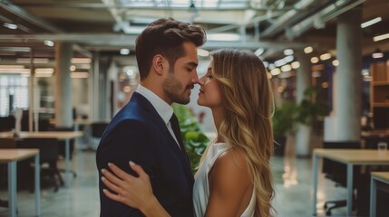 Man and Woman Standing Together