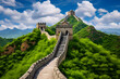The Serpentine Great Wall of China – An Image of Resilience and Grandeur in Tranquil Setting