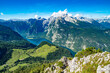 Ausblick vom Gipfel des Jenner auf den Königssee und Watzmann in Berchtesgaden