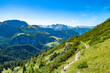 Wanderweg am Gipfel des Jenner im Berchtesgadener Land