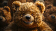 Smiling Comfort: Fluffy Teddy Bear