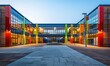 A bright modern school building