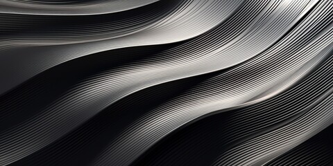 Wall Mural - abstract background of metal texture surface, swirl ripple metal sheet, new and shiny reflective surface, Generative	
