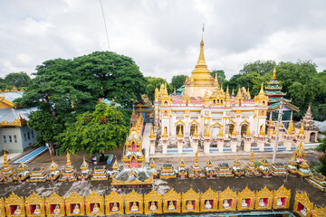 Canvas Print - views of thanboddy complex in monywa, myanmar