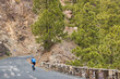 Rennradfahrer in den Bergen von Gran Canaria
