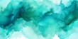 Teal abstract watercolor stain background pattern