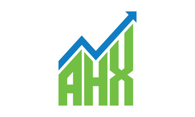Wall Mural - AHX financial logo design vector template.	