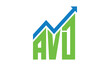 © Gakiya - AVD financial logo design vector template.