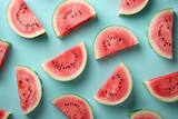 Fototapeta  - background watermelon slices