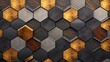 a geometric background with hexagonal tiles in a repeating pattern