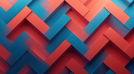 Canvas Print - a geometric background with diagonal lines forming a chevron pattern