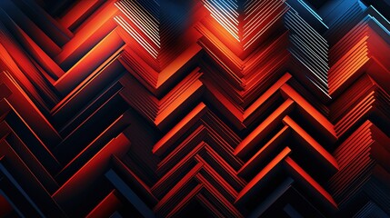 Wall Mural - zigzag lines with a glitchy digital effect giving a contemporary and edgy vibe